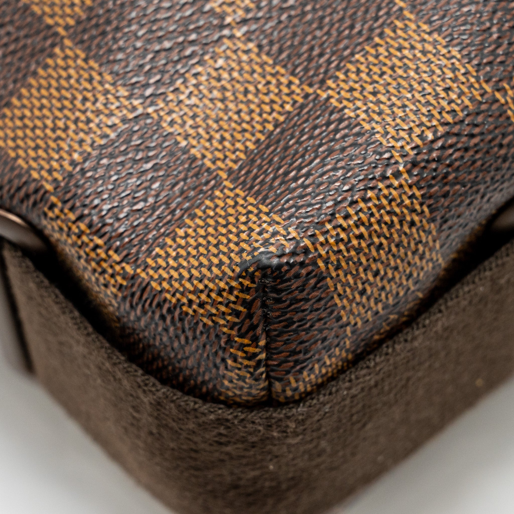 AAA Replica Louis Vuitton LV BROOKLYN PM MESSENGER BAG DAMIER EBENE CANVAS BROWN HARDWARE
