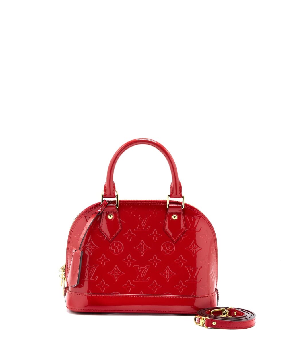 AAA Replica Louis Vuitton LV ALMA BB VERNIS RED GHW