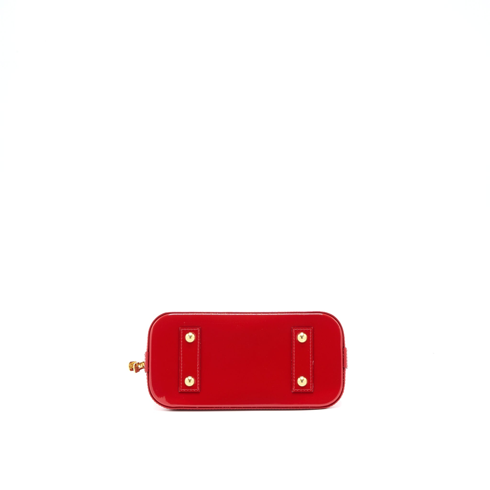 AAA Replica Louis Vuitton LV ALMA BB VERNIS RED GHW