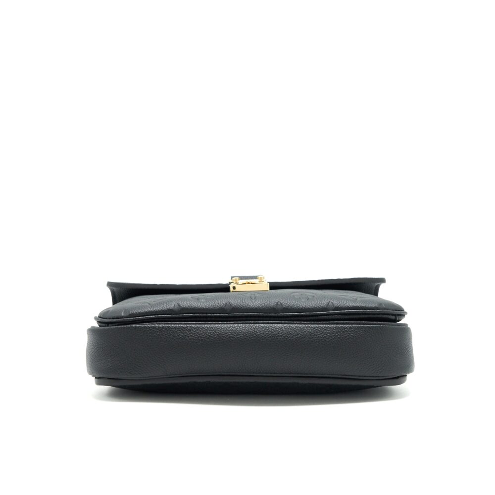 AAA Replica Louis Vuitton LV METIS POCHETTE MONOGRAM EMPREINTE BLACK GHW