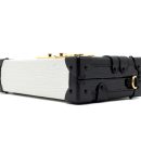 AAA Replica Louis Vuitton LV PETIT MALLE EPI WHITE/BLACK GHW