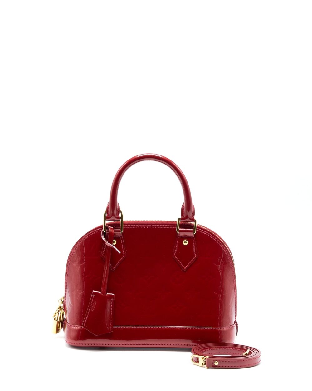 AAA Replica Louis Vuitton LV ALMA BB VERNIS RED GHW