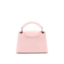 AAA Replica Louis Vuitton LV CAPUCINES BB IN PINK WITH RED FLORAL PATTERN