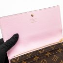 AAA Replica Louis Vuitton LV SARAH WALLET 2016 CHRISTMAS LIMITED EDITION MONOGRAM CANVAS ROSE BALLERINE GHW