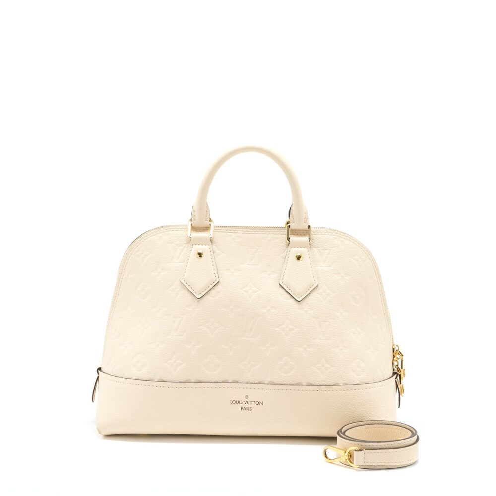 AAA Replica Louis Vuitton LV NEO ALMA PM MONOGRAM EMPREINTE WHITE GHW