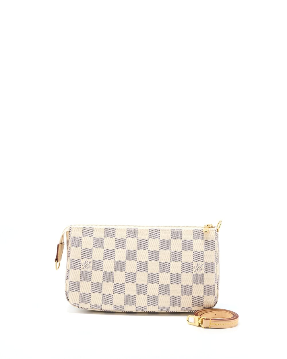AAA Replica Louis Vuitton LV POCHETTE ACCESSORIES DAMIER AZUR CANVAS GHW (NEW VERSION)