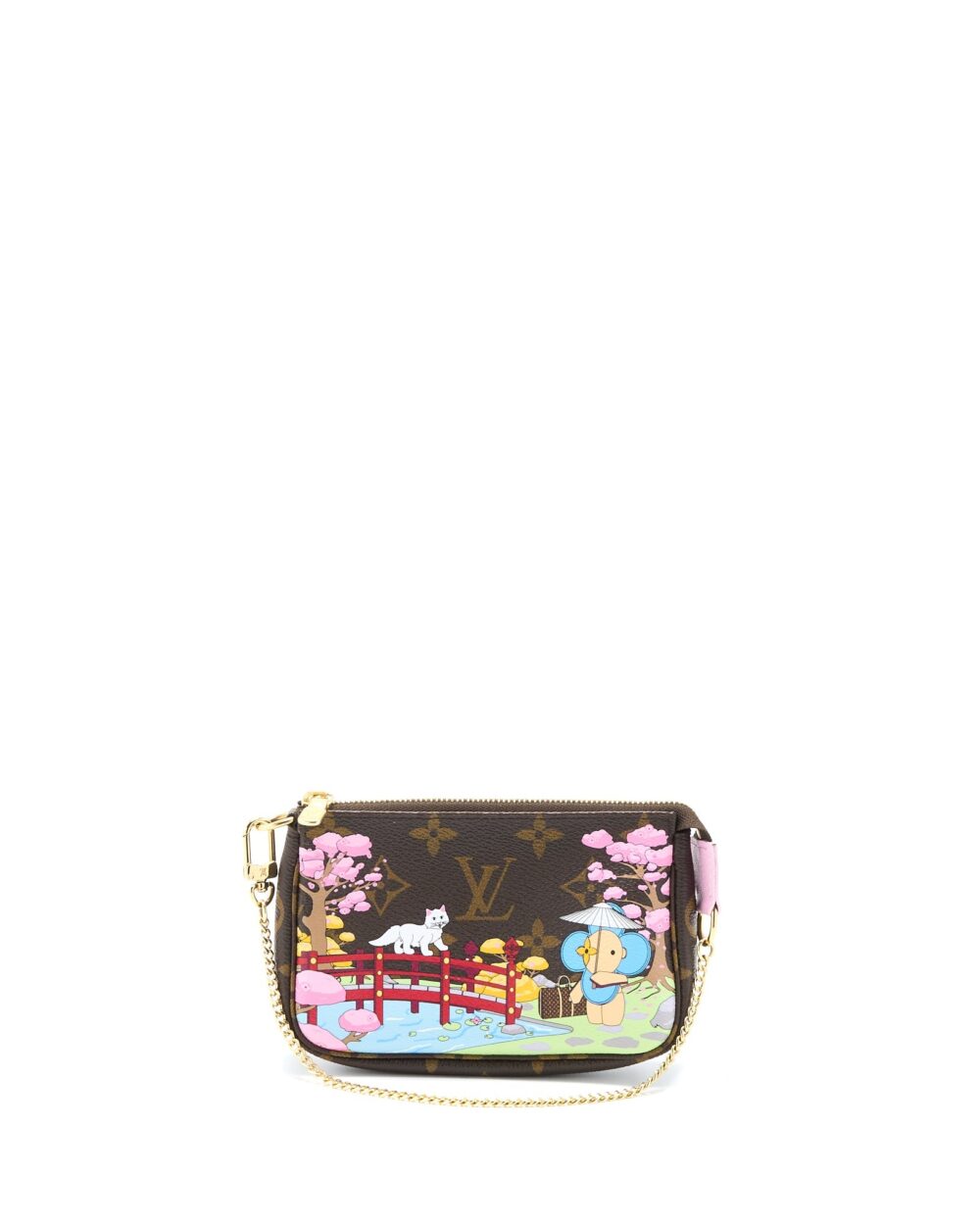 AAA Replica Louis Vuitton LV MINI POCHETTE ACCESSORIES LIMITED VIVIENNE HOLIDAYS JAPAN MONOGRAM CANVAS GHW