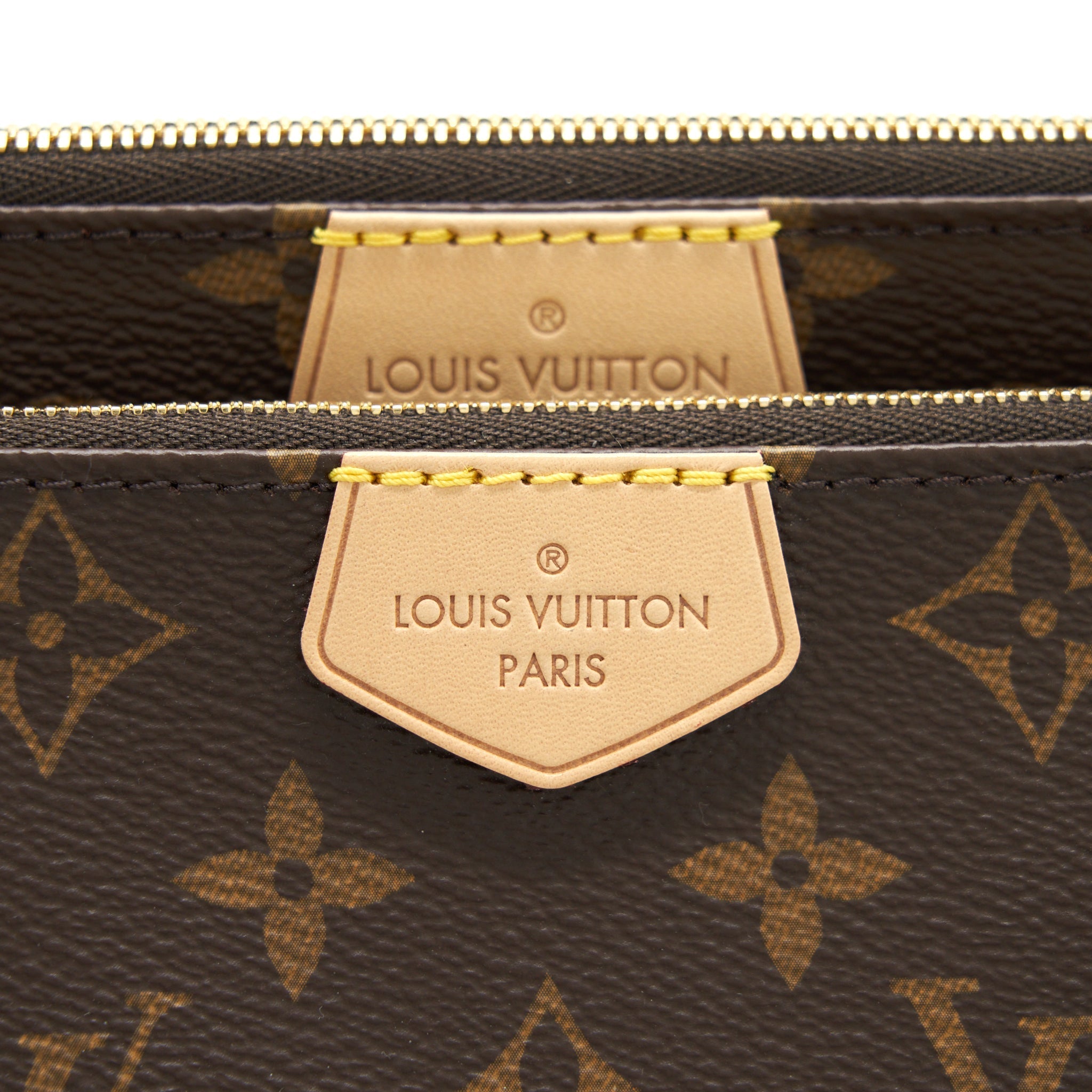 AAA Replica Louis Vuitton LV MULTI POCHETTE ACCESSORIES MONOGRAM CANVAS ROSE CLAIR GHW