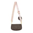 AAA Replica Louis Vuitton LV MULTI POCHETTE ACCESSORIES MONOGRAM CANVAS ROSE CLAIR GHW
