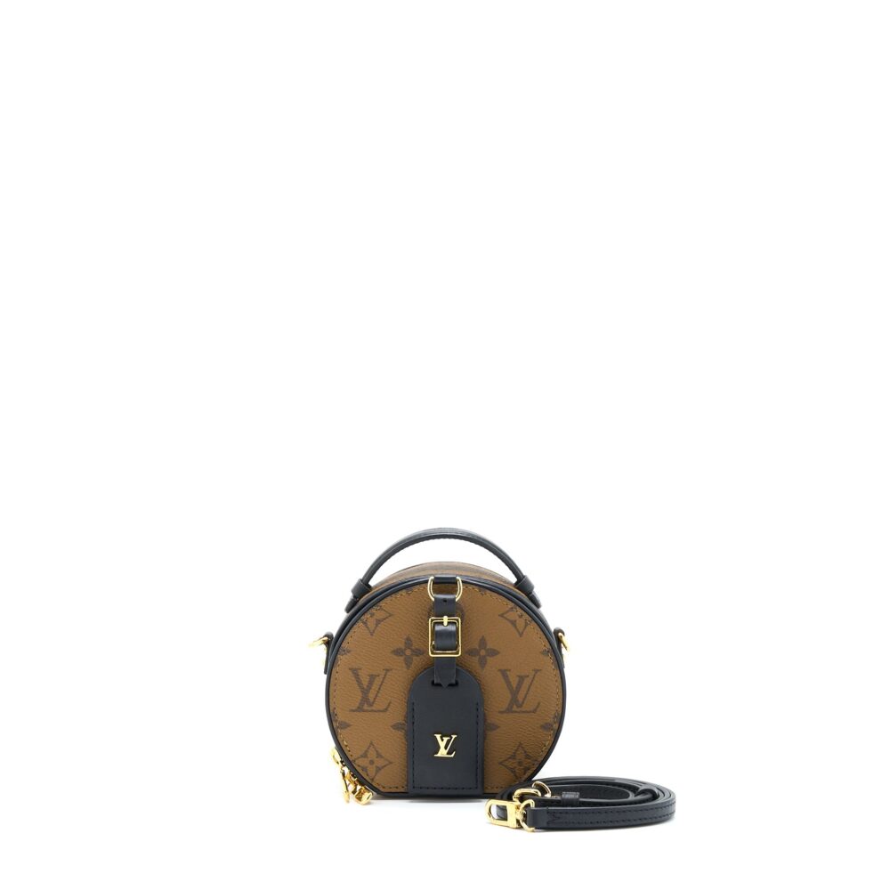 AAA Replica Louis Vuitton LV MINI BOITE CHAPEAU MONOGRAM REVERSE CANVAS GHW