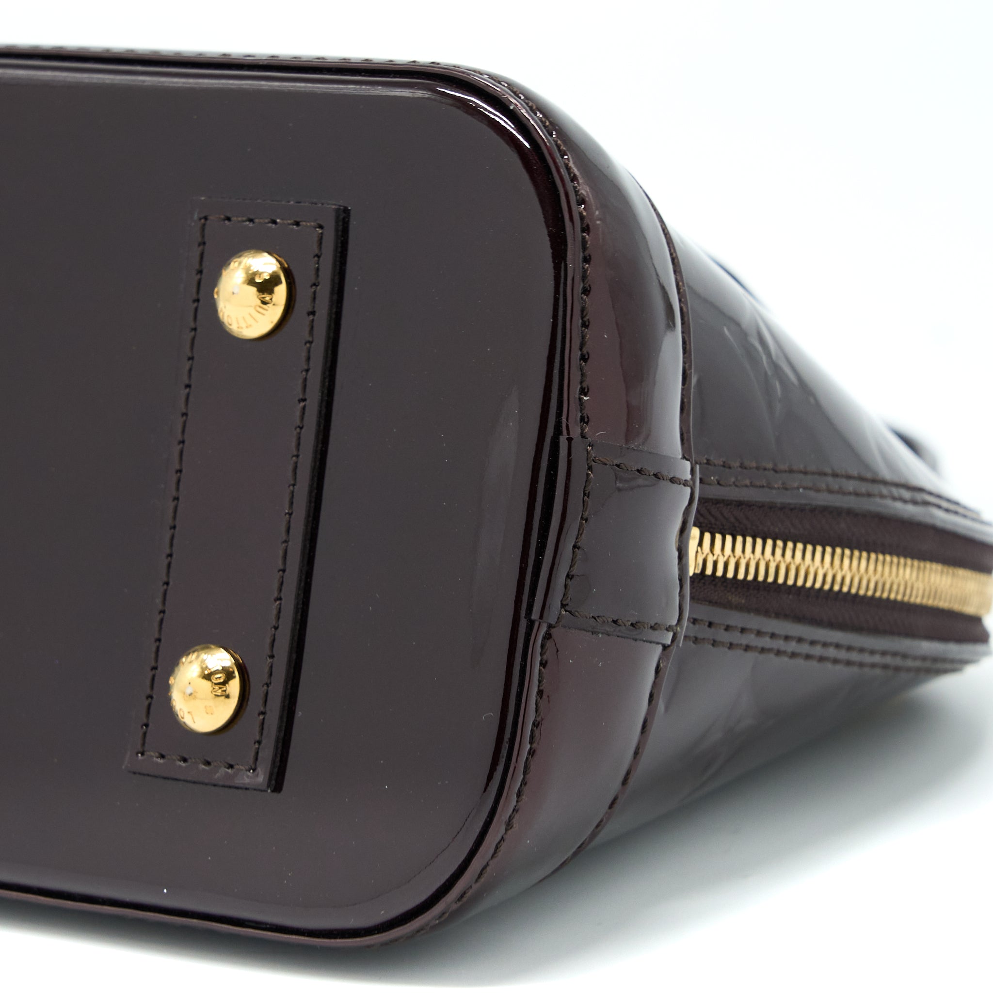 AAA Replica Louis Vuitton LV ALMA BB PATENT AMATANTE GHW