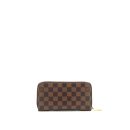 AAA Replica Louis Vuitton LV ZIPPY WALLET IN DAMIER EBENE