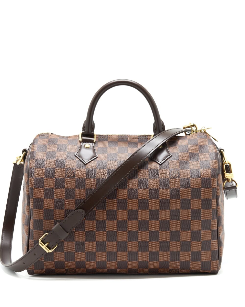 AAA Replica Louis Vuitton LV SPEEDY 30 DAMIER EBENE GHW