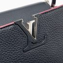 AAA Replica Louis Vuitton LV CAPUCINES BB TAURILLON NAVY SHW