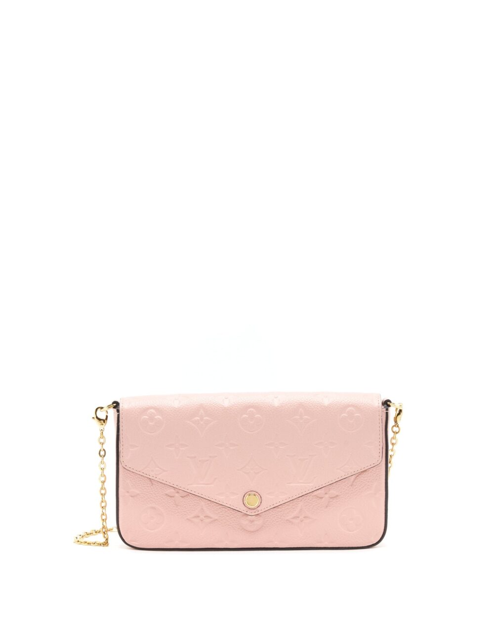 AAA Replica Louis Vuitton LV FELICIE POCHETTE MONOGRAM EMPREINTE ROSE POUDRE