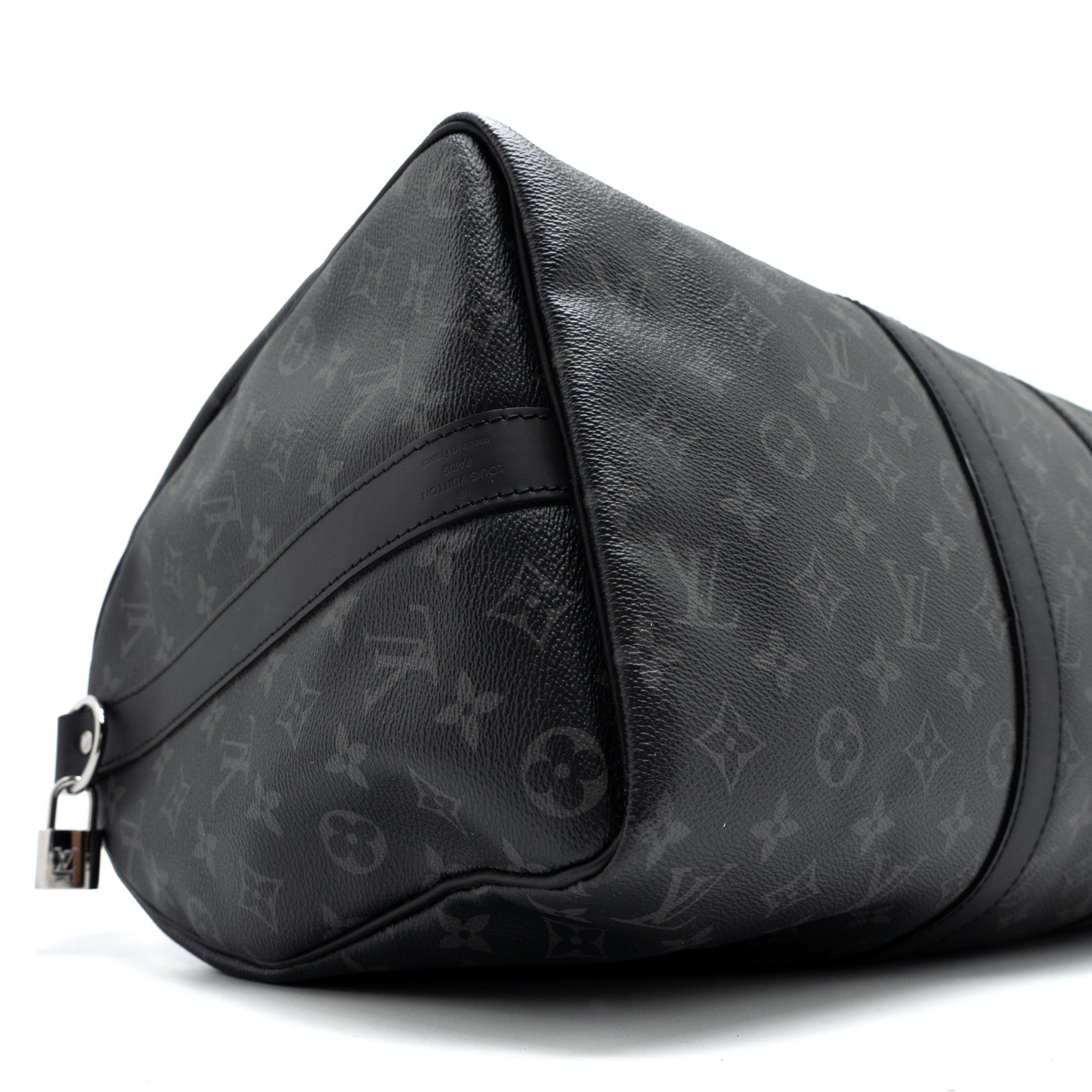AAA Replica Louis Vuitton LV Keepall Bandoulière 45 Monogram Eclipse Canvas SHW