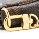 AAA Replica Louis Vuitton LV MINI POCHETTE ACCESSORIES LIMITED VIVIENNE HOLIDAYS DAMIER EBENE CANVAS GHW