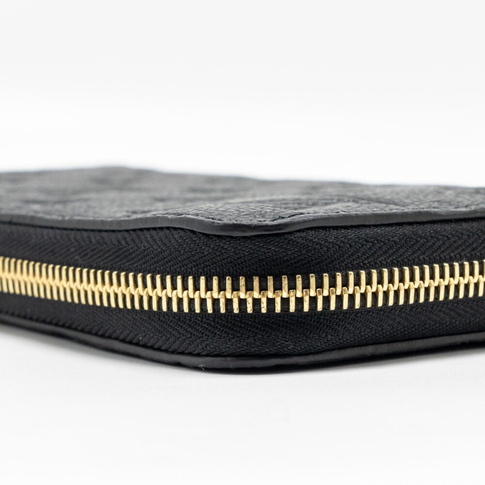AAA Replica Louis Vuitton LV ZIPPY LONG WALLET EMBOSSED MONOGRAM EMPREINTE LEATHER BLACK GHW