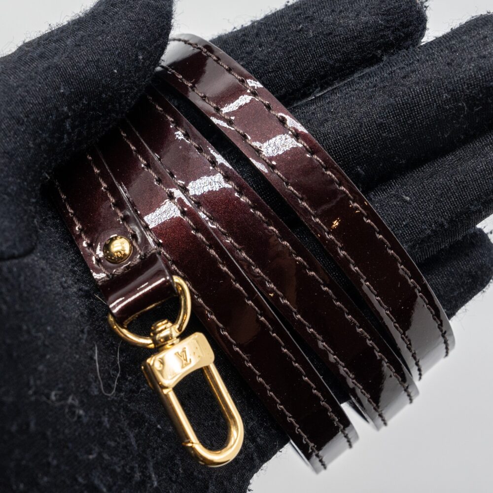 AAA Replica Louis Vuitton LV ALMA BB PATENT AMARANTE GHW