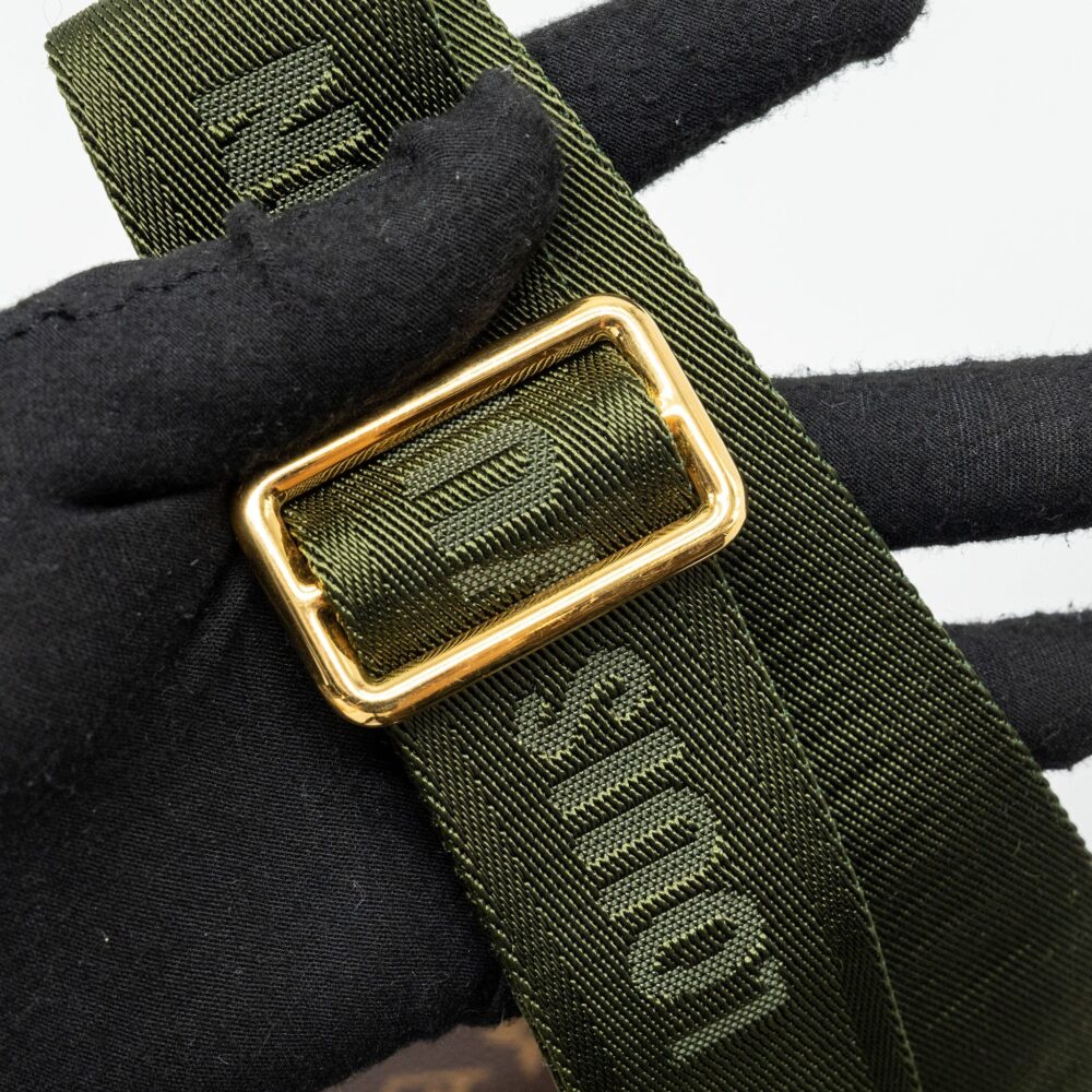 AAA Replica Louis Vuitton LV MULTI POCHETTE MONOGRAM CANVAS KHAKI STRAP GHW