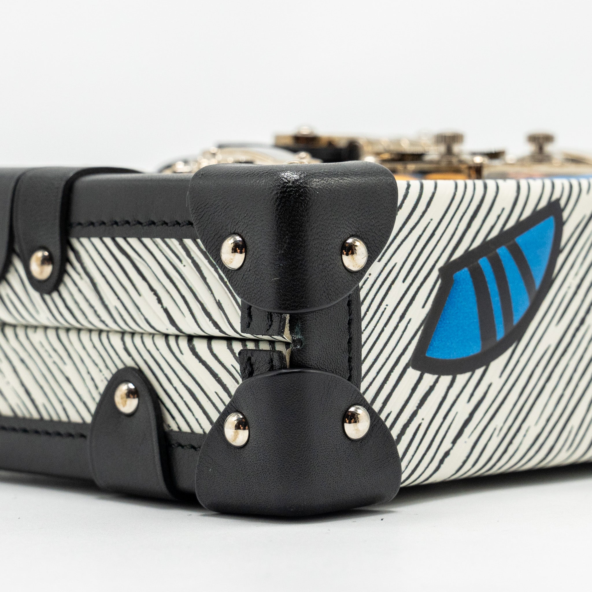 AAA Replica Louis Vuitton LV PETIT MALLE EPI LIGHT BLUE MULTICOLOUR SHW