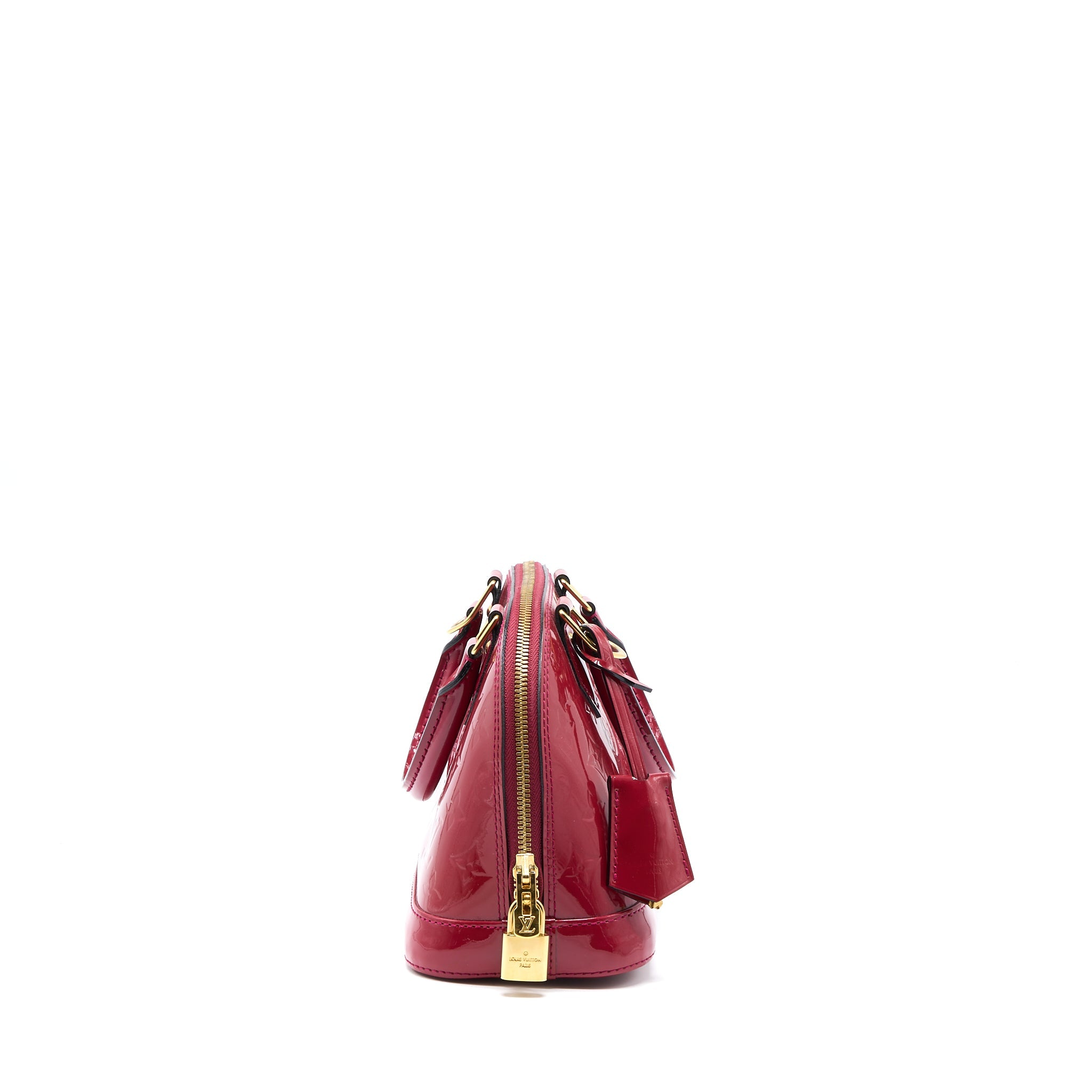 AAA Replica Louis Vuitton LV ALMA BB VERNIS ROSE INDIAN GHW