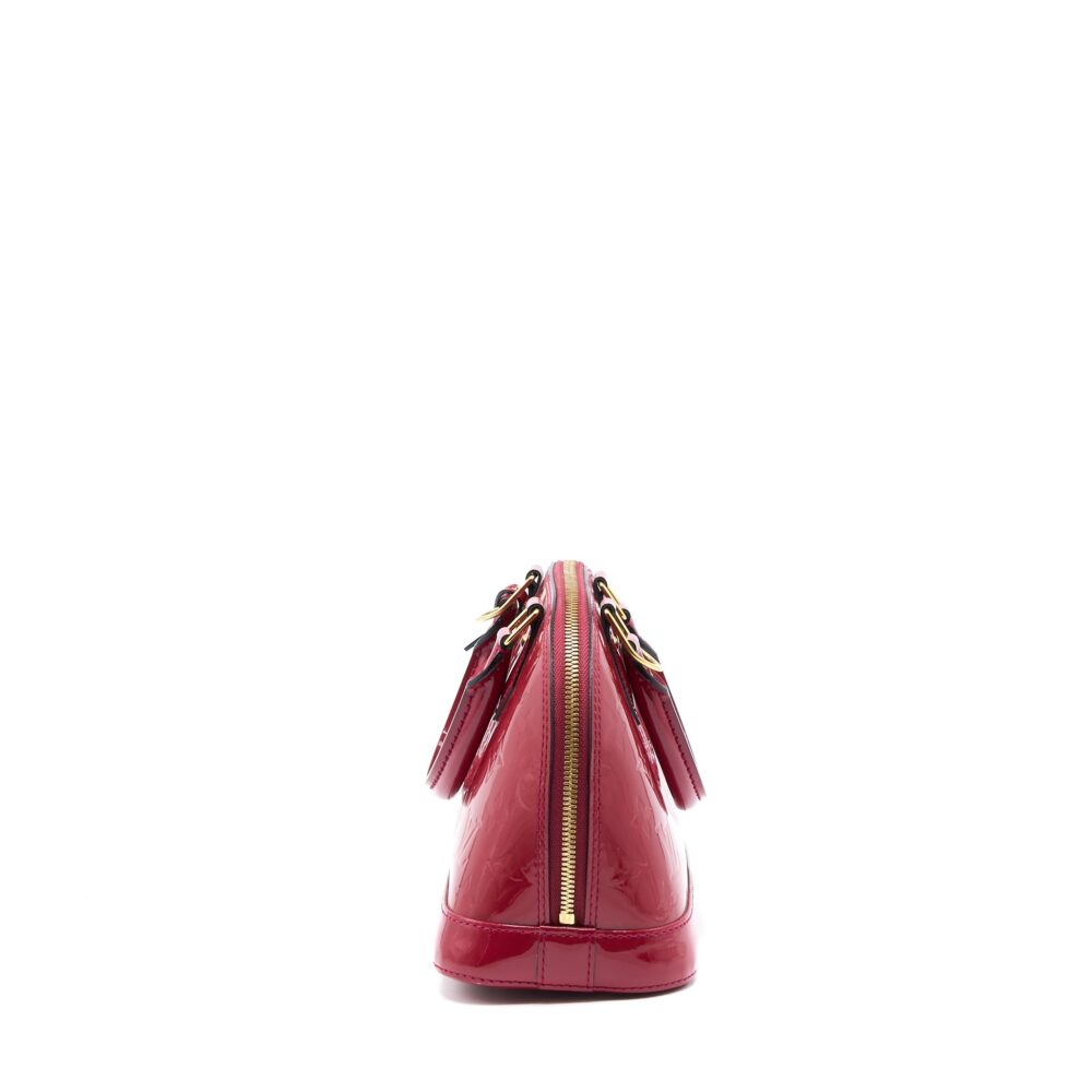 AAA Replica Louis Vuitton LV ALMA BB VERNIS ROSE INDIAN GHW