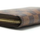 AAA Replica Louis Vuitton LV ZIPPY WALLET IN DAMIER EBENE