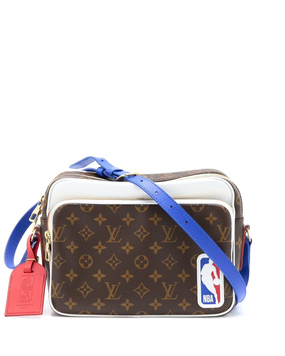 AAA Replica Louis Vuitton LV X NBA NIL MESSENGER MONOGRAM CANVAS GHW