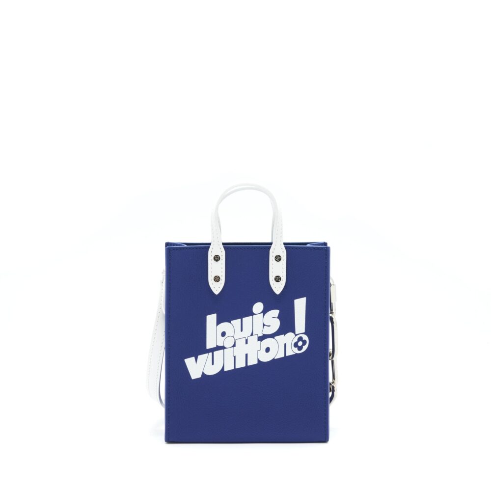 AAA Replica Louis Vuitton LV SAC PLAT XS BLUE SHW