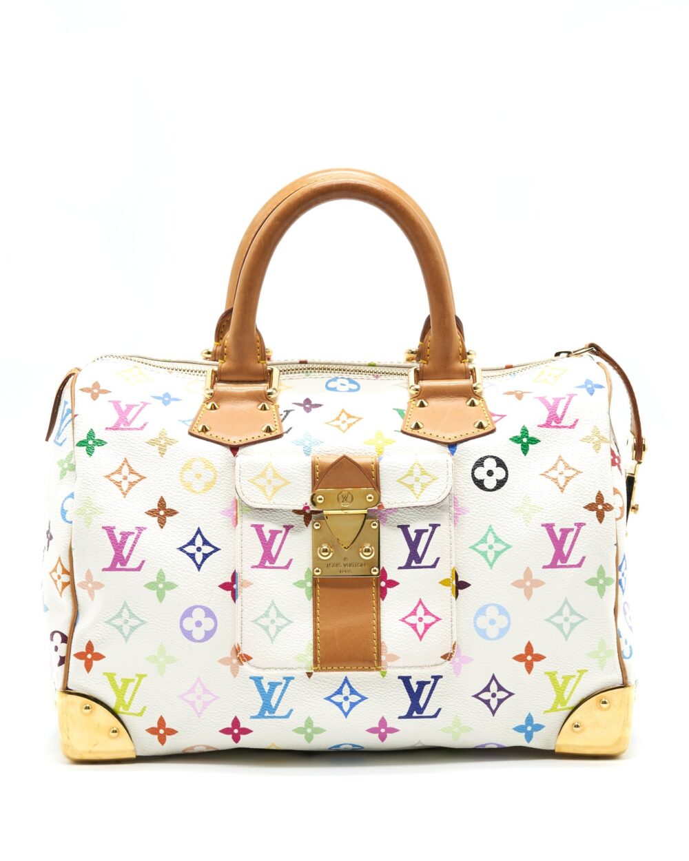 AAA Replica Louis Vuitton LV MONOGRAM MULTICOLOR SPEEDY 30 TOTE