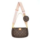 AAA Replica Louis Vuitton LV MULTI POCHETTE ACCESSORIES PINK STRAP MONOGRAM CANVAS GHW