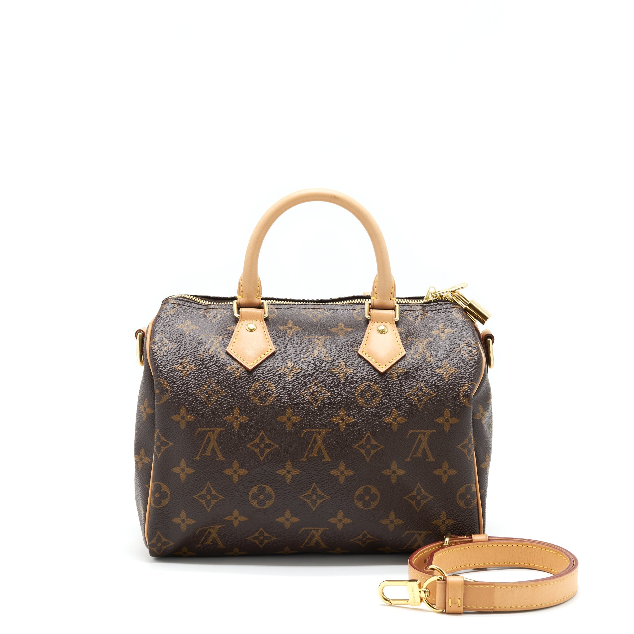 AAA Replica Louis Vuitton LV SPEEDY BANDOULIERE 25 MONOGRAM CANVAS