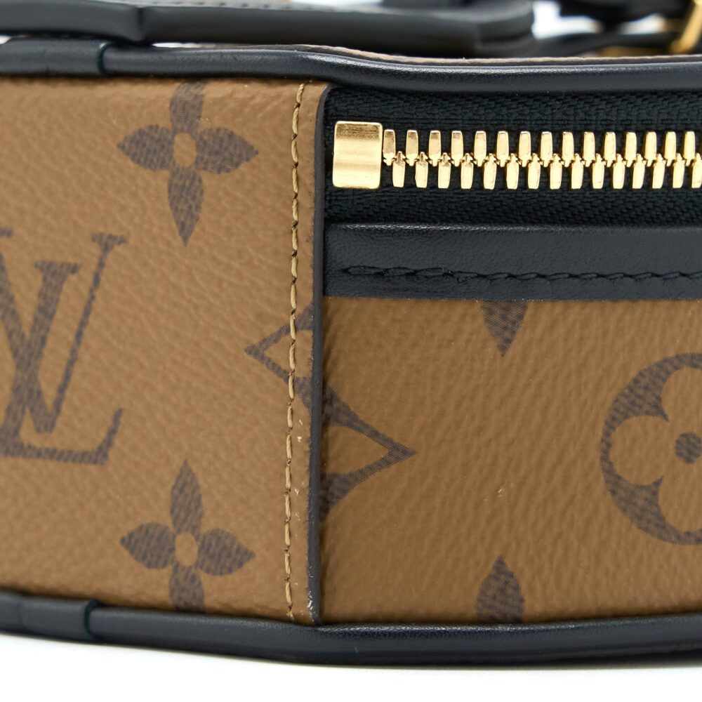 AAA Replica Louis Vuitton LV MINI BOITE CHAPEAU MONOGRAM REVERSE CANVAS BLACK GHW
