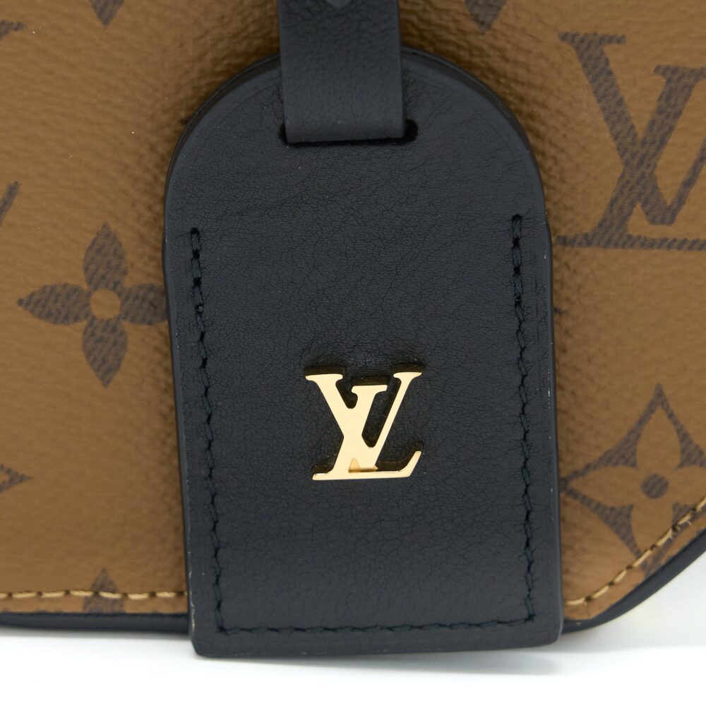 AAA Replica Louis Vuitton LV MINI BOITE CHAPEAU MONOGRAM REVERSE CANVAS BLACK GHW