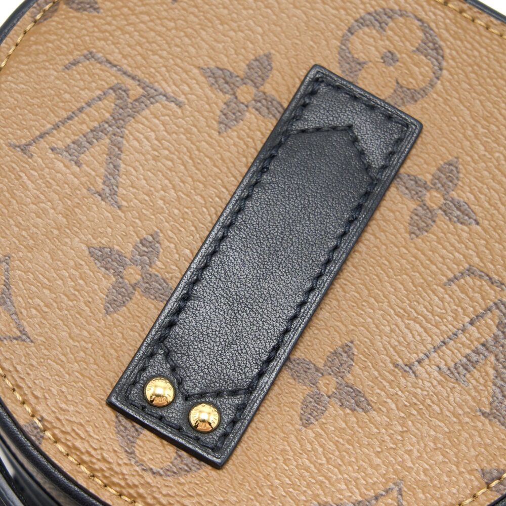 AAA Replica Louis Vuitton LV MINI BOITE CHAPEAU MONOGRAM REVERSE CANVAS BLACK GHW
