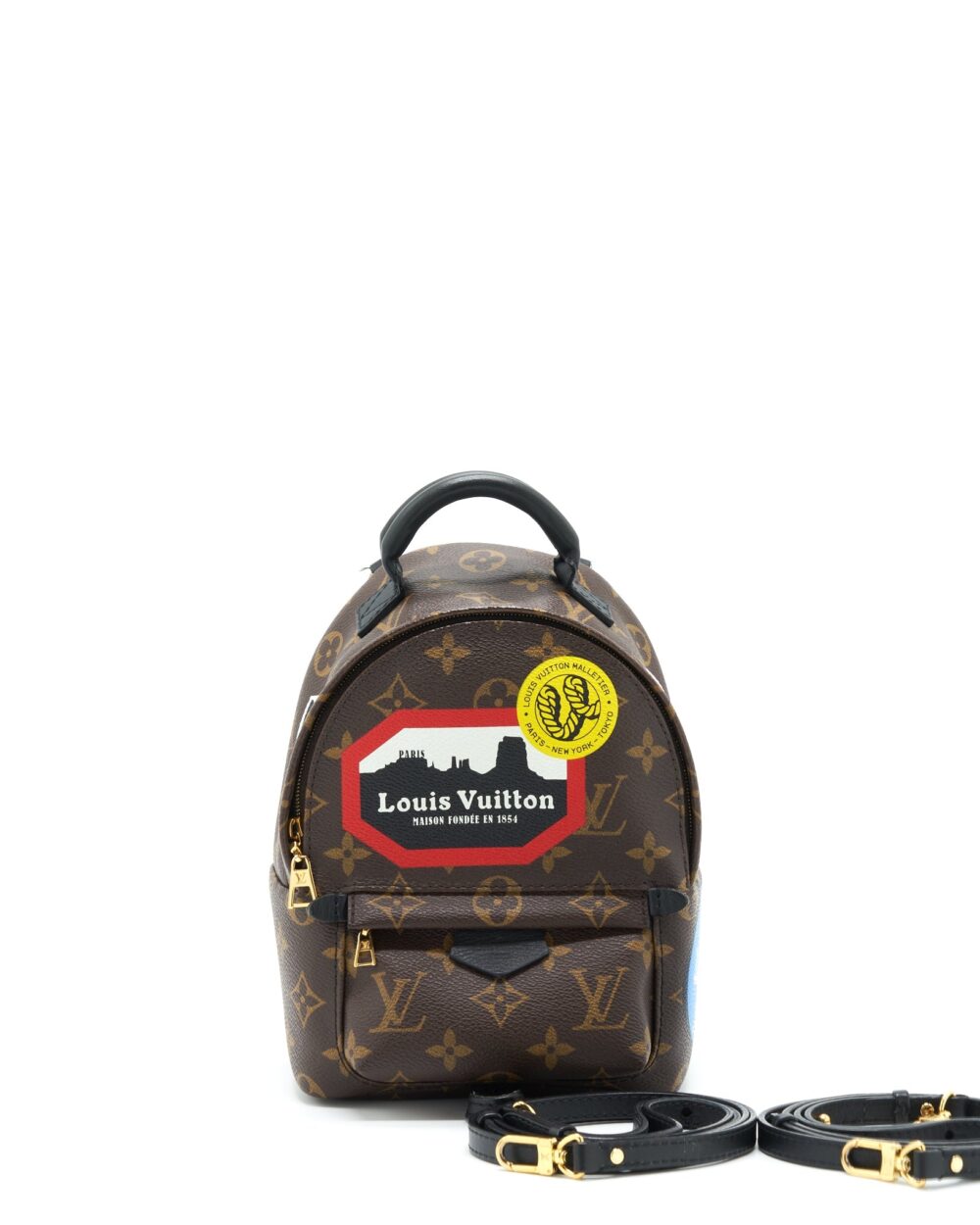AAA Replica Louis Vuitton LV MINI PALM BACKPACK SPRING LIMITED EDITION MONOGRAM CANVAS GHW