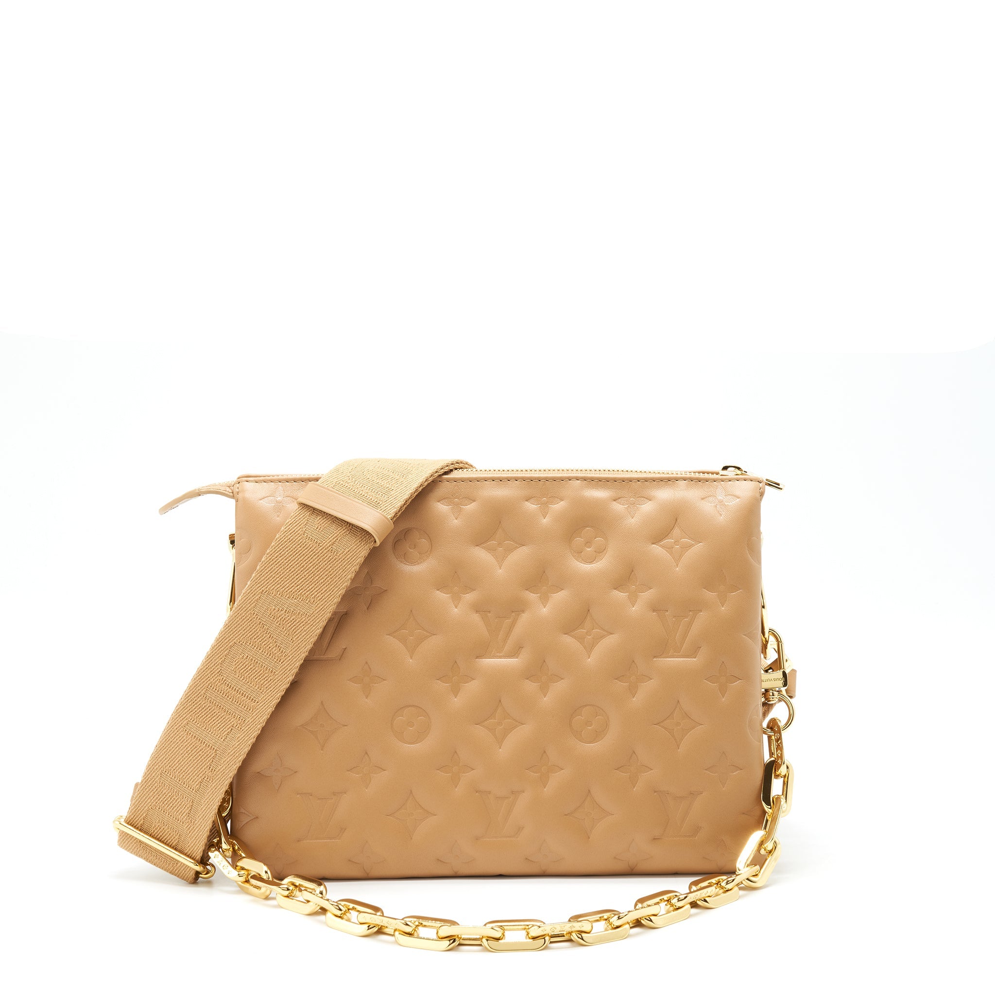 AAA Replica Louis Vuitton LV COUSSIN PM CAMEL