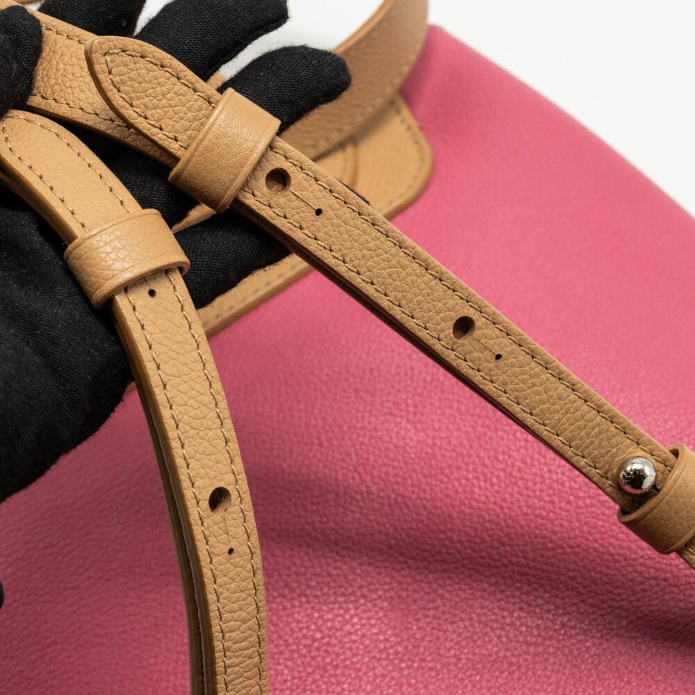 AAA Replica Louis Vuitton LV LOCKME BACKPACK CALFSKIN PINK/BEIGE SHW