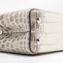 AAA Replica Louis Vuitton LV CAPUCINES MINI HIMALAYAN CROCODILE WHITE SHW