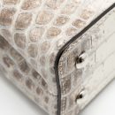 AAA Replica Louis Vuitton LV CAPUCINES MINI HIMALAYAN CROCODILE WHITE SHW