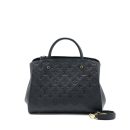 AAA Replica Louis Vuitton LV MONTAIGNE MM MONOGRAM EMPREINTE BLACK GHW