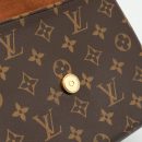 AAA Replica Louis Vuitton LV LOCK BB MONOGRAM CANVAS BROWN GHW