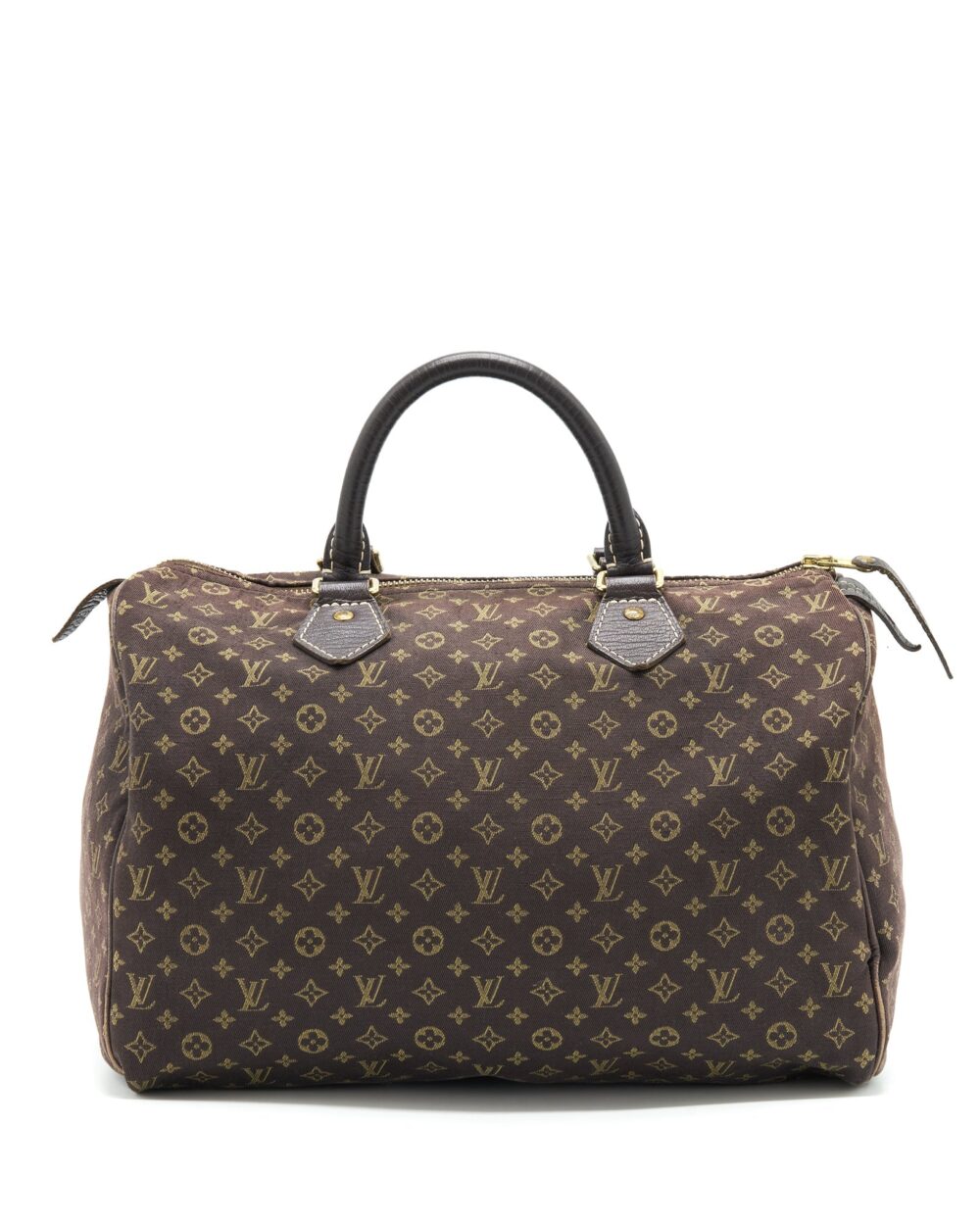 AAA Replica Louis Vuitton LV SPEEDY 30 MIN LIN MONOGRAM MINI BROWN GHW