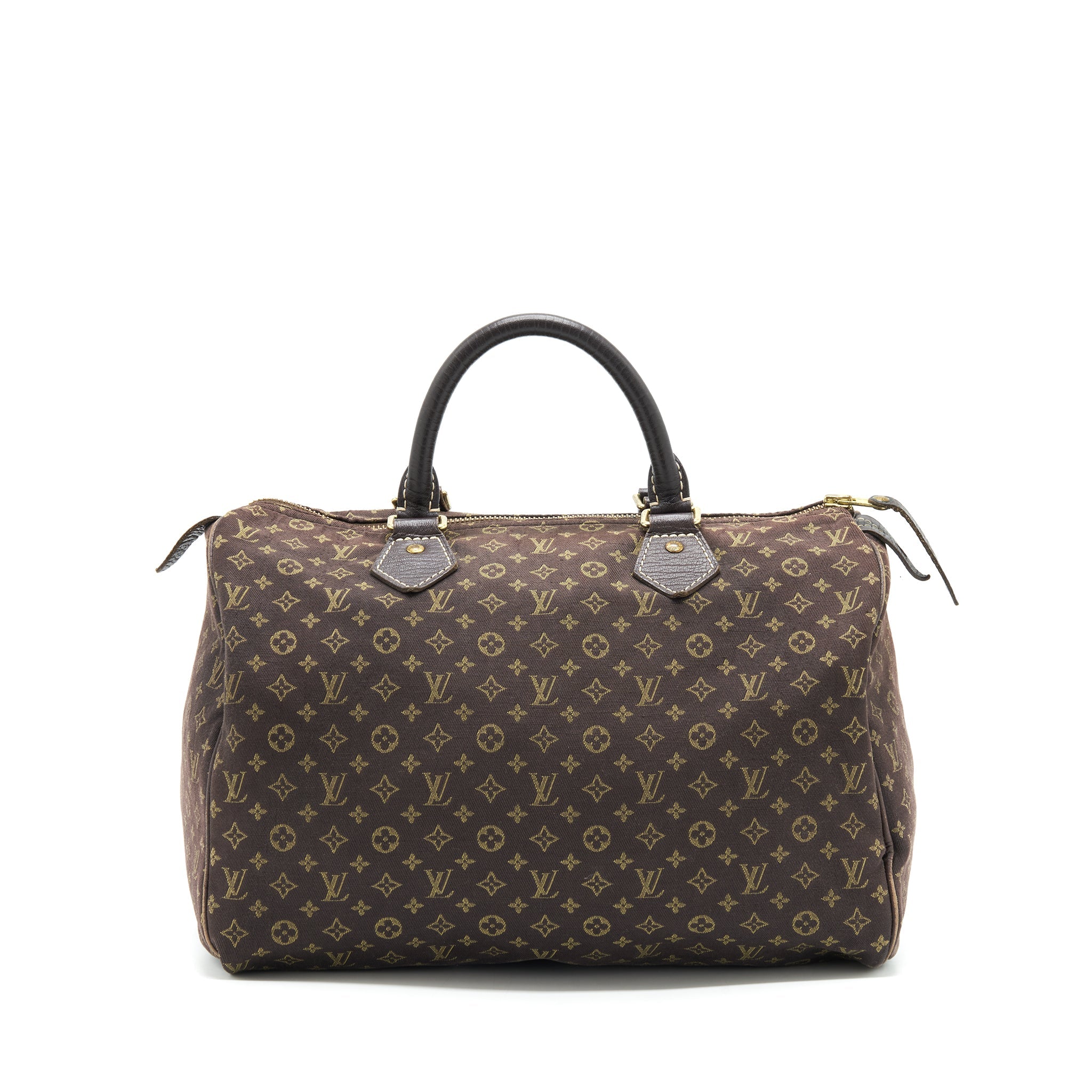 AAA Replica Louis Vuitton LV SPEEDY 30 MIN LIN MONOGRAM MINI BROWN GHW