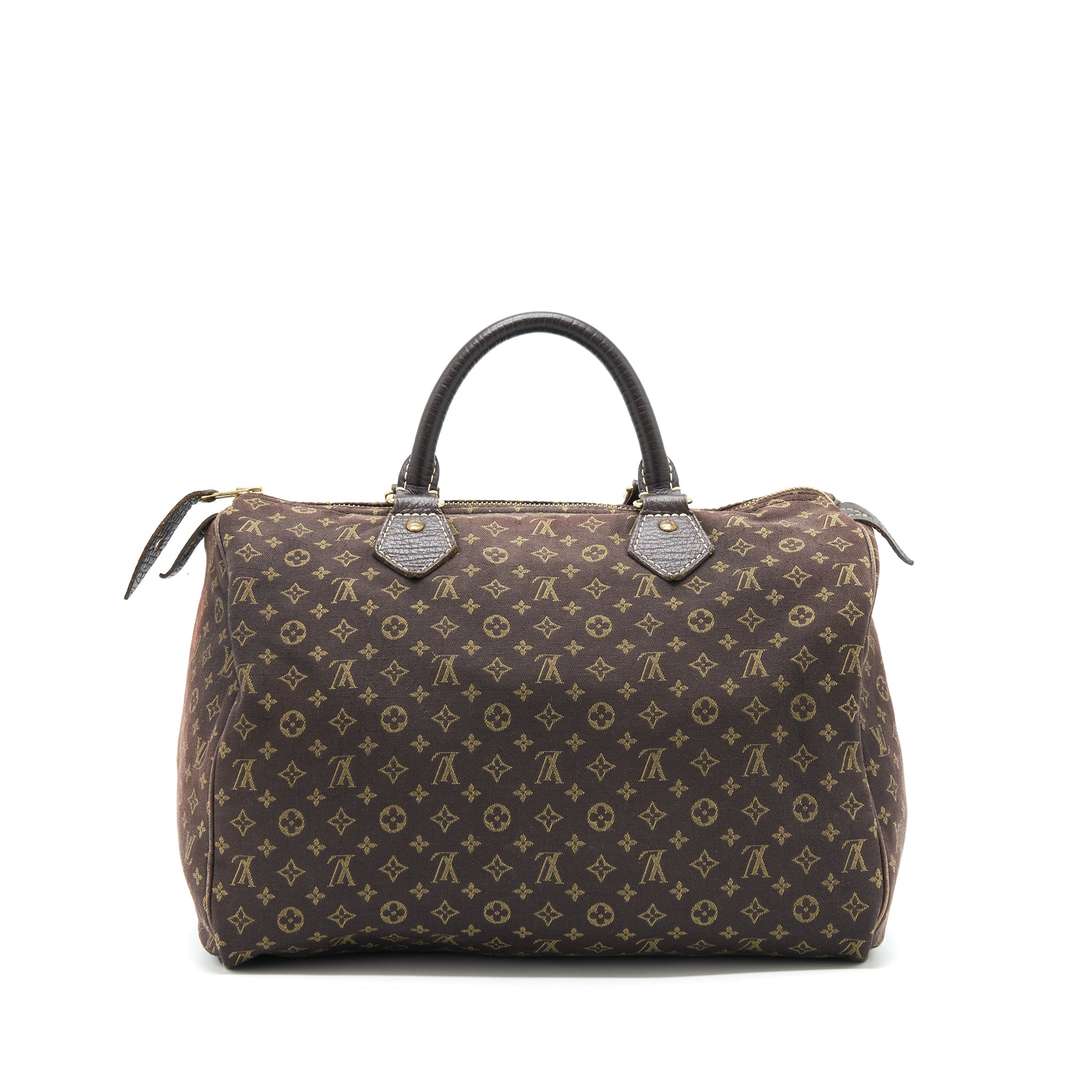 AAA Replica Louis Vuitton LV SPEEDY 30 MIN LIN MONOGRAM MINI BROWN GHW