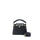 AAA Replica Louis Vuitton LV CAPUCINES MINI TAURILLON LIMITED EDITION BLACK GHW (NEW VERSION)