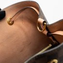 AAA Replica Louis Vuitton LV NEONOE MM DAMIER EBENE CANVAS LIGHT PINK GHW