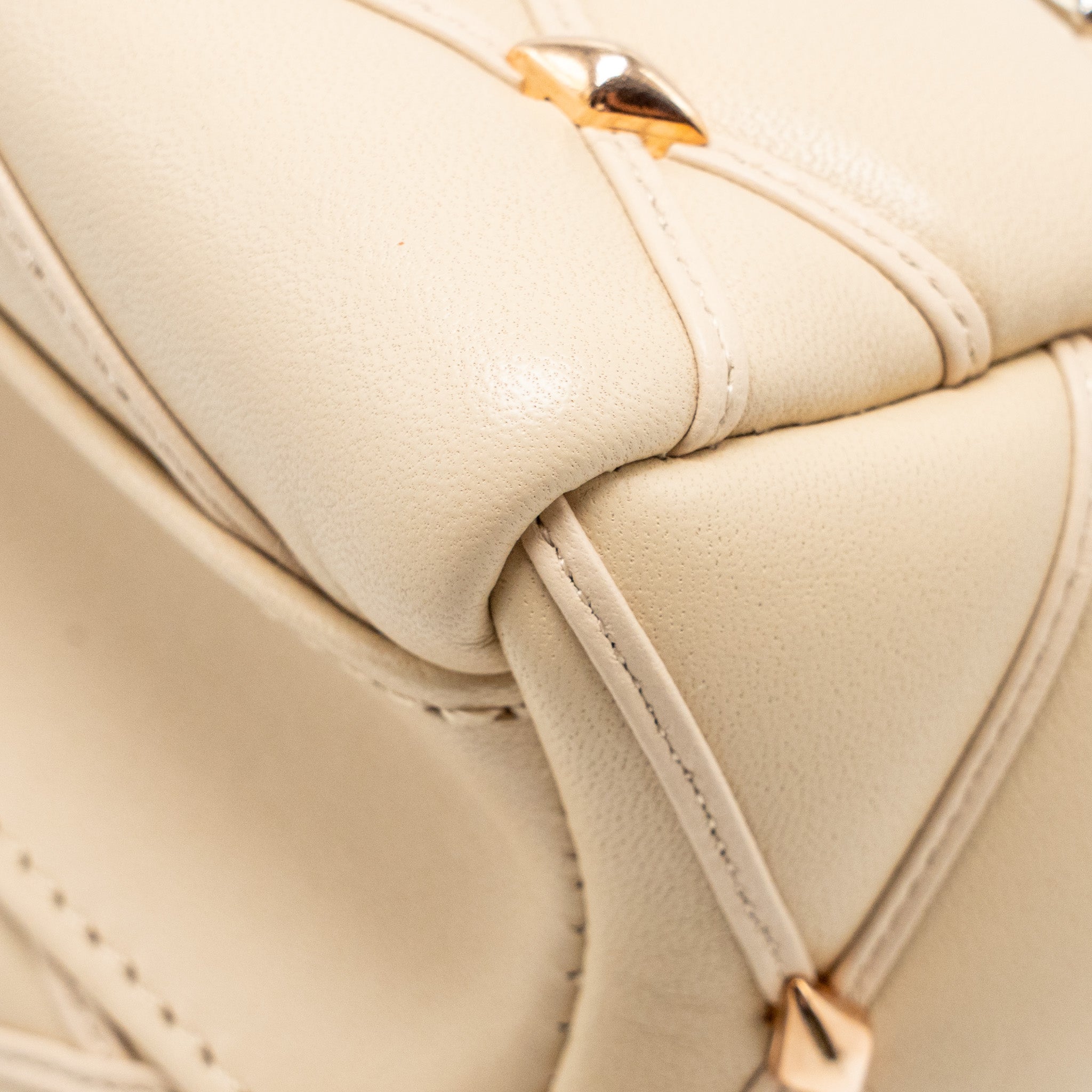 AAA Replica Louis Vuitton LV GO-14 MM LAMBSKIN BEIGE MULTICOLOUR HARDWARE
