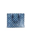 AAA Replica Louis Vuitton LV ONTHEGO MM MONOGRAM DENIM BLUE GHW